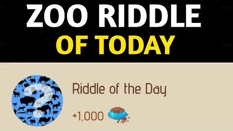 Riddle Of The Day Zoo 26 January | Zoo Riddle Of The Day | Riddle Of The Day Zoo Airdrop