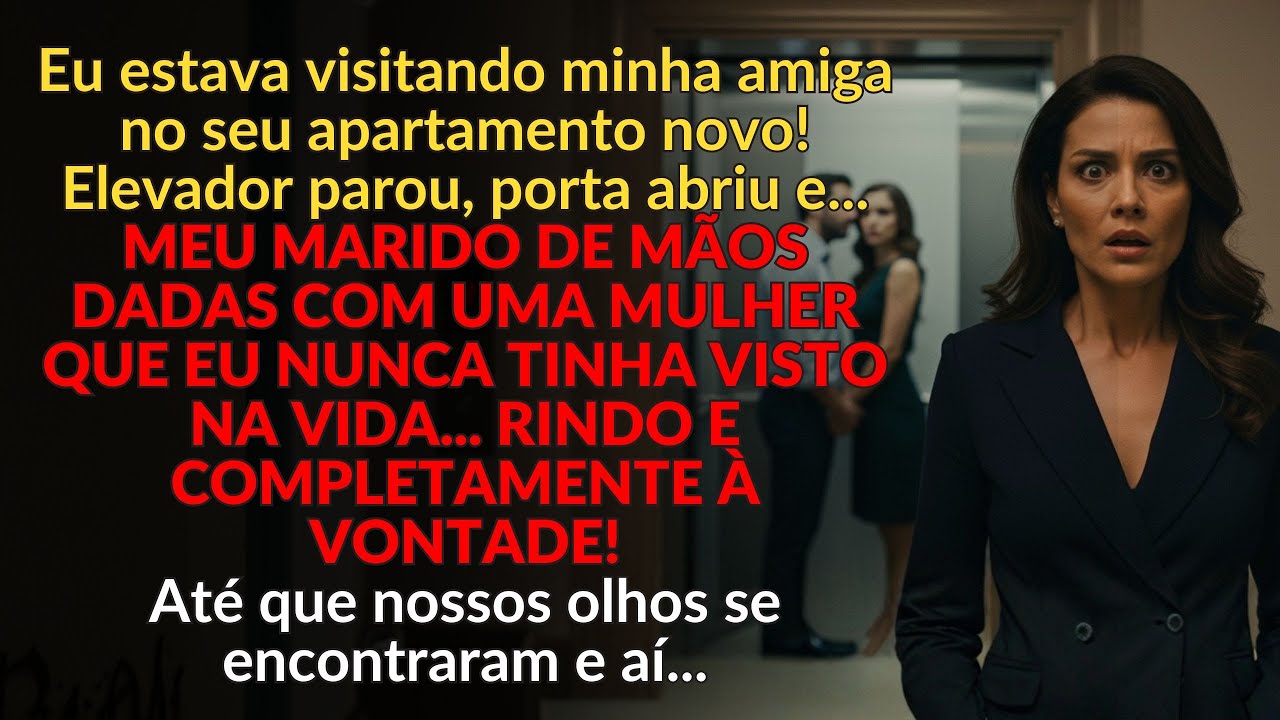 O elevador parou, meu marido de mão dada com ELA — ela falou: 