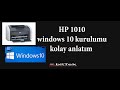 hp1010 yazıcı windows10 kurulumu