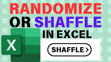 How to Randomize List in Excel Quick Formula