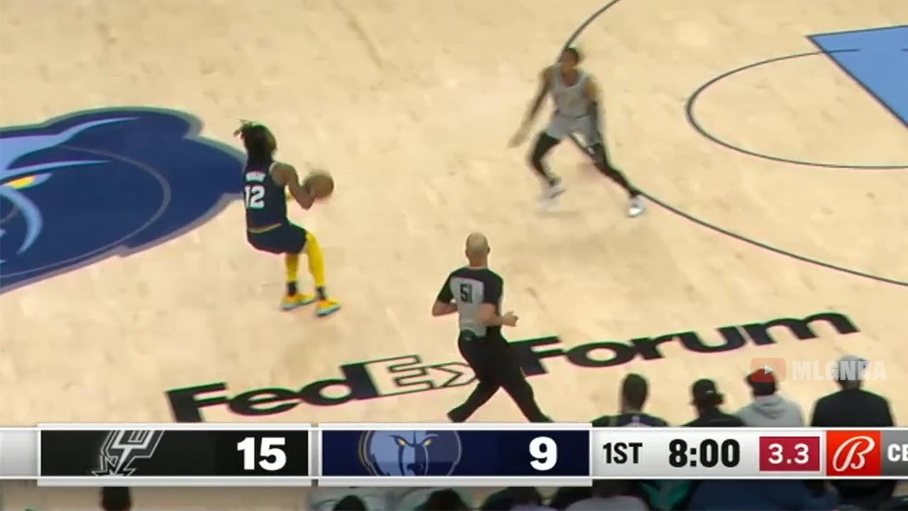Ja Morant doing his best Steph Curry impression
