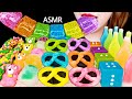 ASMR PRETZEL JEWELRY CANDY, FROG EGG TRAIN JELLY, ICE BALL, DICE *RAINBOW EATING SOUNDS MUKBANG 咀嚼音