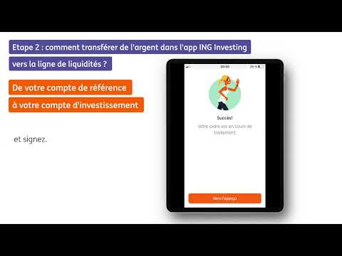 Transférer de l’argent vers ou au départ d’un ING Compte d’investissement avec l’app ING Investing