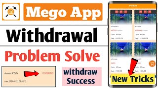 mego app withdrawal problem solution || mego earning app || mego app payment proof screenshot 1