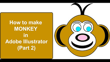 HOW TO MAKE MONKEY IN ADOBE ILLUSTRATOR PART 2 | ADOBE ILLUSTRATOR | KATHY DESIGNER | Tutorials