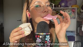 ASMR Eating marshmallows 🤍💗💛 ~eating and chewing sounds~ | Whispered