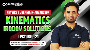 Problems in General Physics IE IRODOV Q.1.21: At the moment t=0 a particle leaves the origin