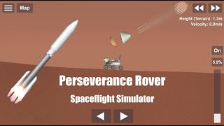 Perseverance Mars Rover In Spaceflight Simulator