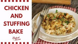 This chicken and stuffing bake isn't anything fancy but it's certainly
delicious a way to use up any leftover or turkey you may have on hand.
i f...