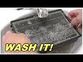 How to effectively WASH a  "disposable" HEPA filter