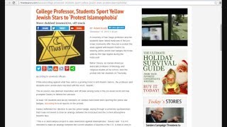College professor, students wear Jewish Star of David with "Muslim" in the middle