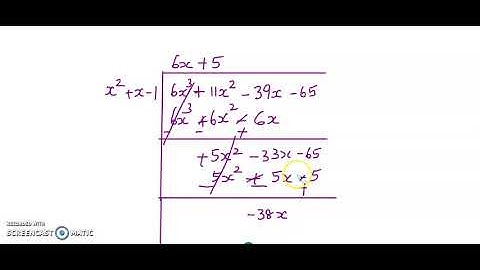 Verify the division algorithm for polynomials