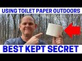 The best way to keep toilet paper clean  dry outdoors