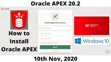 Oracle APEX 20.2 Installation 8K