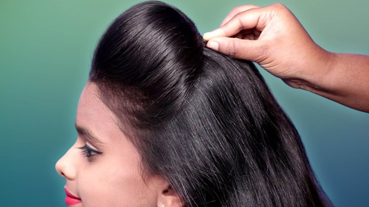 7 Easy Puff Hairstyle For Medium Hair | Quick Puff Hairstyles ... |  hairstyle, college, party, video recording | Hi guys, New video is up on my  channel, please check it out.