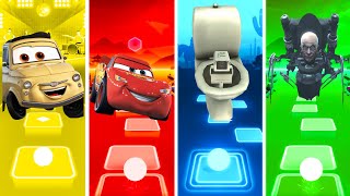 Luigi Vs Lightning McQueen Vs Camera Toilet Vs Chief Scientist Skibidi Toilet - Tiles Hop EDM Rush!