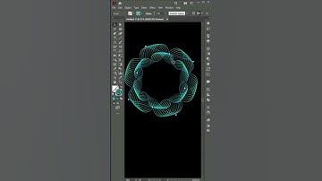 Easy Way to Create a Flower in Adobe Illustrator cc Tutorial #shorts #illustrator