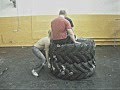 Playing with 130 kg tires