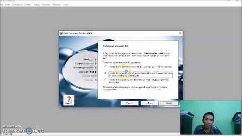 E-Learning entri data awal perusahaan pada aplikasi MYOB