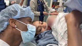 Long Awaited Video Of Newborn Baby #2 | RISS AND QUAN'S OFFICIAL LABOR AND DELIVERY | Fans React