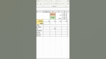 Excel cơ bản - Cách tạo bản chấm công tự động tô màu #excel #exceltips #exceltricks