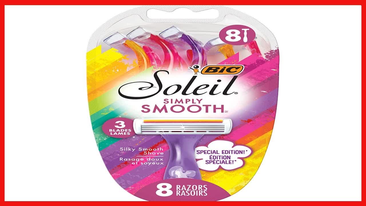 BIC Soliel Simply Smooth Special Edition Disposable Razors for Women ...