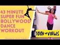 43 minutes Super fun Bollywood High Intensity Dance Workout | Arm and abs burnout | Live class