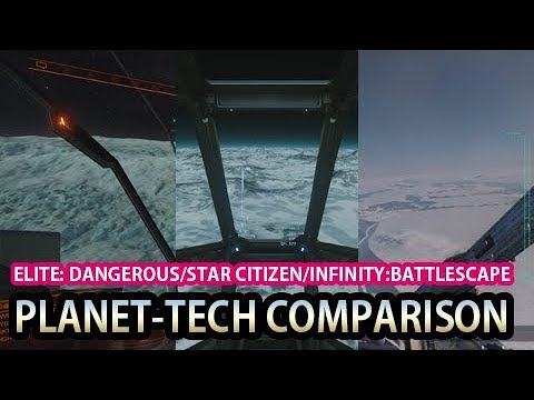 Planet-tech comparison - Elite: Dangerous/Star Citizen/Infinity: Battlescape