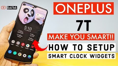 Oneplus 7T How to Setup Smart Clock Widgets any OnePlus Mobile....