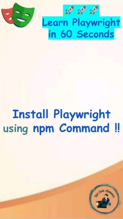 Playwright Tutorial | Install Playwright using npm Command - YouTube