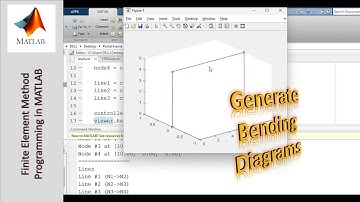 Programming the Finite Element Method using MATLAB - Part 69: Generate Bending Diagrams