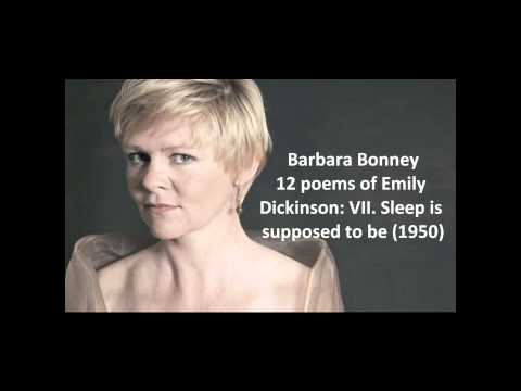 Barbara Bonney: The complete "12 poems of Emily Dickinson" (Copland)