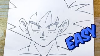 How to Draw Goku Step by Step with Pencil  Dragon Ball Tutorial ✅For Beginners