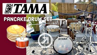 TAMA Pancake DrumSet | Tiny Drums for Gigs | Club Jam | Soft Drumming | Travel Drum Kit