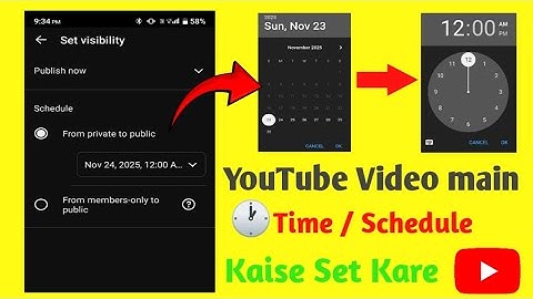 YouTube Video Me Time Kaise Set Kare? (Schedule Tutorial 2025) ⏰📅