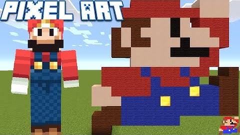 "8-Bit Mario" | Minecraft Pixel Art Tutorial