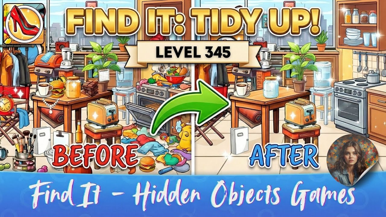 Find Gams Find It - Hidden Objects Games - Tidy Up Level 345 - YouTube