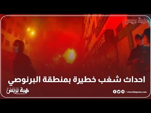 خط ير لحظة ان دلاع أحداث ش غب بمنطقه البرنوصي