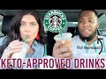 7 KETO Drinks to Order at Starbucks | Boyfriend's Reaction **funny**