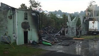 LIVE | Demolition underway after overnight business fire in Lancaster County