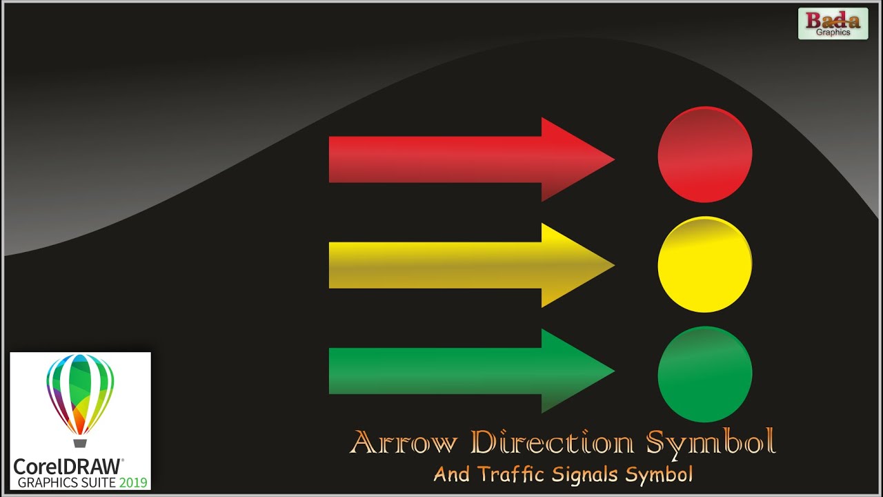 Direction Symbol कैसे बनाये | Arrow Direction Symbol & Traffic Signals ...