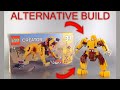YouTube thumbnail: Lego Creator set 31112: alternative build TUTORIAL - the Primitive Mech!
