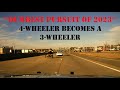 ATV 4-Wheeler pursuit (Arkansas State Police) - loses a wheel and keeps on going! #chase #pursuit