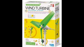 4M Wind Turbine Toy Kit Review / Quick Overview - A Good Toy For The Backyard.