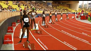 Women's 200m.  Herculis Meeting International d'Athlétisme.  Diamond League.  Monaco.  July 9, 2021.
