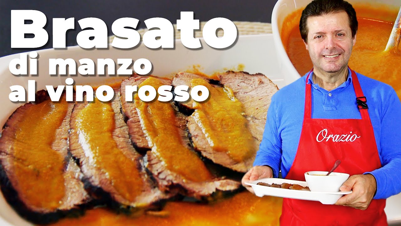 BRASATO DI MANZO AL VINO ROSSO - Come fare un brasato gustoso e tenerissimo