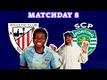 ATHLETIC CLUB 2-3 SPORTING CP CHAMPIONS LEAGUE MATCHDAY 8! #UCL #PREMIOSLALIGA