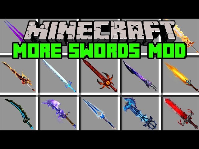 Minecraft MO' SWORDS MOD  STRONGEST MINECRAFT SWORDS EVER