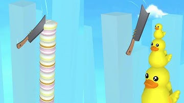 Almost Cut!very satisfying and relaxing ASMR Slicing video game pt.5