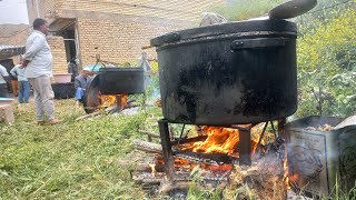 The largest wedding feast in the Turkmen nomad village